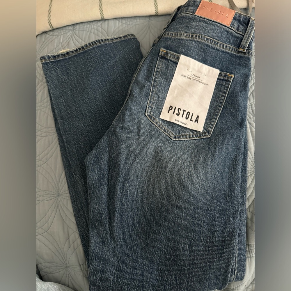 Pistola Jeans Lennon High Rise Cropped Boot